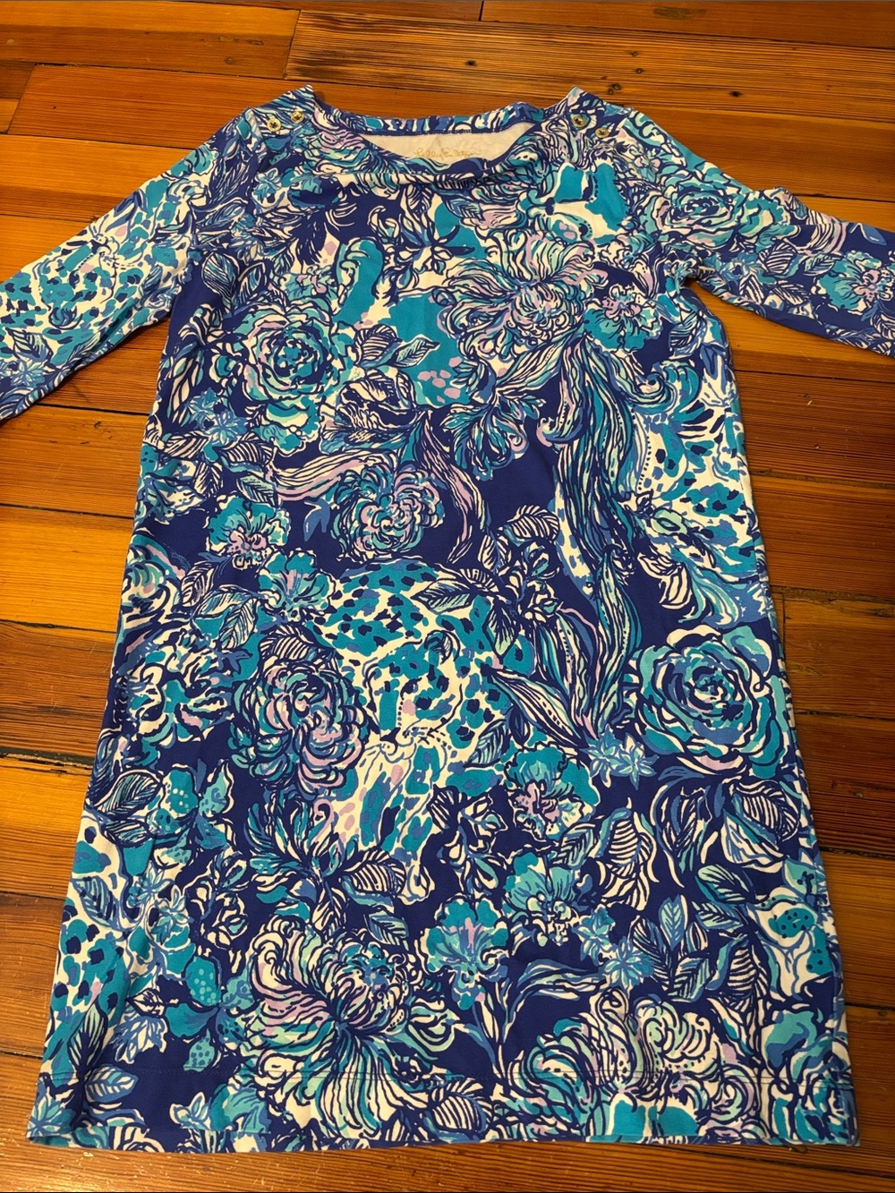 Lilly Pulitzer Blue & Aqua Printed Top